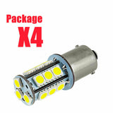 4x 1156 BA15S 18 LED CAR WHITE GLOBE BRAKE REVERSE TURN STOP TAIL LIGHT BULB 12V