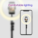 10''/12"LED Ring Light Dimmable Lighting Kit & Selfie Tripod Makeup Youtube Live