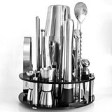 30pcs Bar Cocktail Shaker Set Stainless Mixer Boston Shaker Drink Making Kit