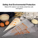 100X Plastic Disposable Piping Bags For Cake Decor Icing Frosting Piping