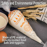 100X Plastic Disposable Piping Bags For Cake Decor Icing Frosting Piping