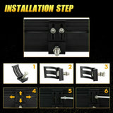 CREE LED Light Bar 20 inch Tri-row Spot Flood Combo Driving Off-road Truck 4WD