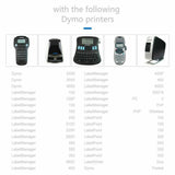 Compatible Dymo LetraTag Refills 91331 Plastic Label Tape LT-100H 12mm x 4m