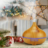 LED 500ml Air Humidifier Purifier Essential Oil Aroma Diffuser Aromatherapy Lamp