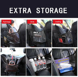 Upgraded Car Net Pocket Handbag Mesh Holder Purse Organizer Seat Side Storage