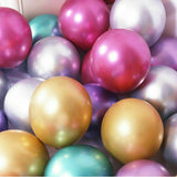 50PCS Metallic Balloon 30cm Thick Chrome Helium Birthday Wedding Party Balloons