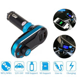 Bluetooth Radio Car Wireless FM Transmitter Dual USB Charger MP3 Music Player