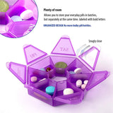 Weekly 7 Day Pill Box Medicine Storage Tablet Container Case Organizer Dispenser
