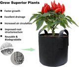 Fabric Plant Pots Grow Aeration Bags with Handles  7 Gallon Planter Basket
