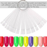 200X False Fake Nail Polish Color Display Wheel Chart Ring Tips Swatch Sticks