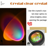 Romantic Sunset Projection Lamp LED Floor Rainbow Night Light Home Living Decor