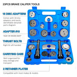 23pcs Disc Brake Wind Back Tool Kit to Rewind Car Automotive Caliper Piston