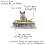 30 Pcs Waterproof Extra Large Cat Litter Liner Bags Fragrance Easy Dispose