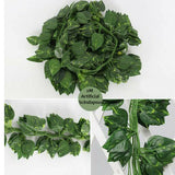 12PC 2M Artificial Ivy Vine Fake Foliage Flower Hanging Leaf Garland Plant Party
