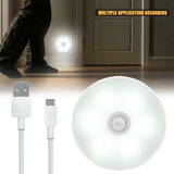 1x/2x/3x Rechargeable Motion Sensor LED Night Light USB Body Induction Lamp