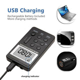 FM/AM Mini Radio Pocket Receiver Portable Digital LCD Stereo Earphone Set USB