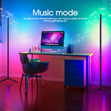 156CM RGB Floor Corner Lamp Light Stand bluetooth+Remote Control LED Streaming