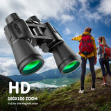 180x100 Zoom HD Hunting Binoculars Night Vision Bird Handheld Telescope Outdoor