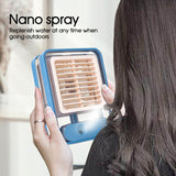 Portable Personal Air Conditioner Fan Mini Air Cooler Desk Fan USB Rechargeable