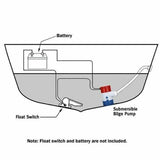 12V 1100GPH Submersible Bilge Water Pump Fishing Boat Caravan Campervan Camping