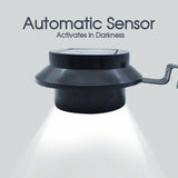 LED Solar Power Wall Fence Gutter Light Sensor Security Garden Porch Yard Lamps