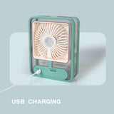 Portable Personal Air Conditioner Fan Mini Air Cooler Desk Fan USB Rechargeable