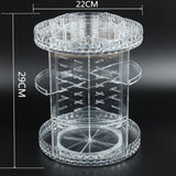 Acrylic Makeup Organiser 360° 3 Layer Rotating Clear Cosmetics Holder Storage