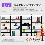 36 Pairs Shoes Cabinet Storage Shoe Rack with Cover Portable Wardrobe