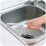 Track Cleaning Brush Triangle Window Gap Sliding Cleaner Door Dirt NylonBristles