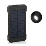 10000mah Solar Power Bank Portable External Battery Dual USB Phone Charger