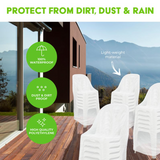 2x Stacking Chair Covers For Easy Cleaning Protect From Dirt Moisture