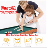 Mini Tabletop Billiard Pool Snooker Indoor Fun Game Family Game Set