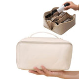 Cosmetic Divider Bag PU Makeup case Storage Portable Travel Pouch Large Capacity