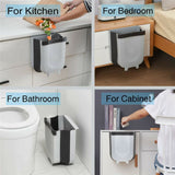 2x Hanging Folding Waste Bin Trash Can