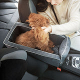 Car Pet Seat Auto Seat Center Console Dog Cat Nest Pad Removable Pet Carrier