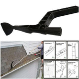 Gutter Roof Cleaning Tool Hook Shovel Scoop Leaves Dirt Remove Home Cleaner