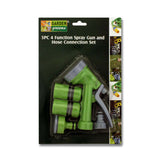 5PCS NEW Garden Hose Nozzle Adjustable Trigger Gun Kit Water Car Sprayer Flower