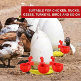 1-12PCS Automatic Chicken Water Cup Waterer Poultry Drinking Bowl Feeder Drinker