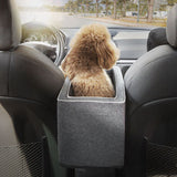 Car Pet Seat Auto Seat Center Console Dog Cat Nest Pad Removable Pet Carrier