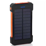 10000mah Solar Power Bank Portable External Battery Dual USB Phone Charger
