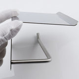 304 Stainless Steel Toilet Roll Holder Paper with Shelf Bathroom Wall Mounted
