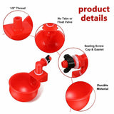 1-12PCS Automatic Chicken Water Cup Waterer Poultry Drinking Bowl Feeder Drinker