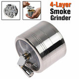 4-layer Smoke Grinder Aluminum Herb Tobacco Grinders Hand Crank Herbal AU Stock
