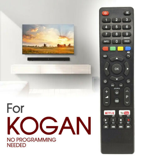 NEW Replacement TV Remote Control for Kogan Smart TV with NETFLIX + YO