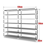 36 Pairs Shoes Cabinet Storage Shoe Rack with Cover Portable Wardrobe