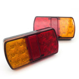 12V LED Rear Stop Brake Lights Waterproof Trailer Caravan BAR POST SUMERGABLE