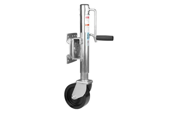 6 Inch Jockey Wheel Swing Up 1200LB Swivel Bracket for Trailer Caravan