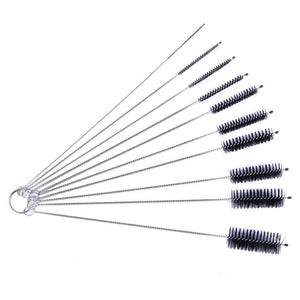 10Pcs/Set Nylon Straw Brush Cleaner Bottle Tube Pipe Small Long Cleaning