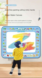 100x80CM Magic Water Drawing Mat Coloring Doodle with Reusable Magic Pens Montessori Painting Board