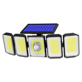 4 Head 300 LED Solar Lights Street Motion Sensor Light Garden Wall Security Lamp